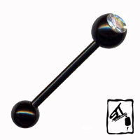 LIMBA NEGRU PIATRA CRISTAL 16mm/6-4